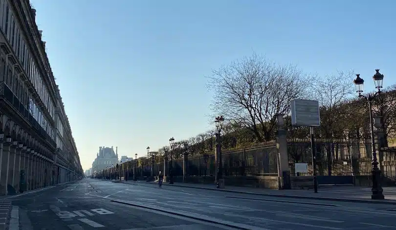 Rue de Rivoli, Rive Droite, Paris, en plein confinement, Empty Paris, avril 2020