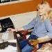 Claudia Schiffer, top model, chez elle.
