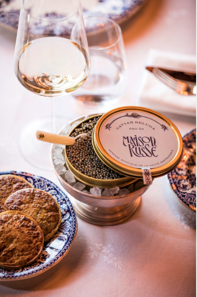 Caviar à toute heure dans le feutré des antichambres, Photo DR