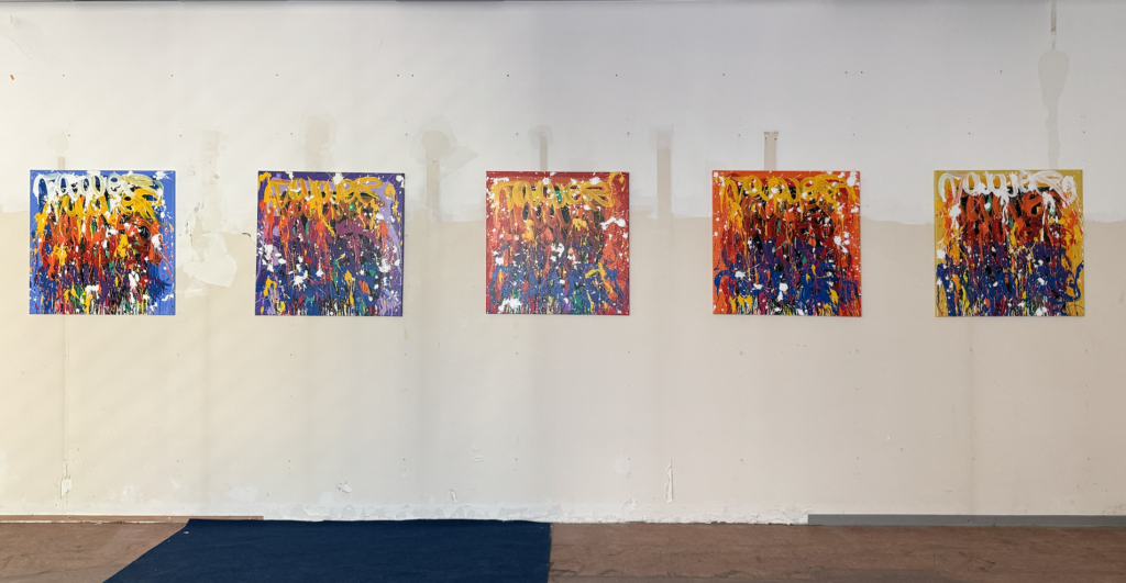 Exposition JonOne, Galerie Laurent Rigail Montpellier, Photo Gwen Le Bras DR