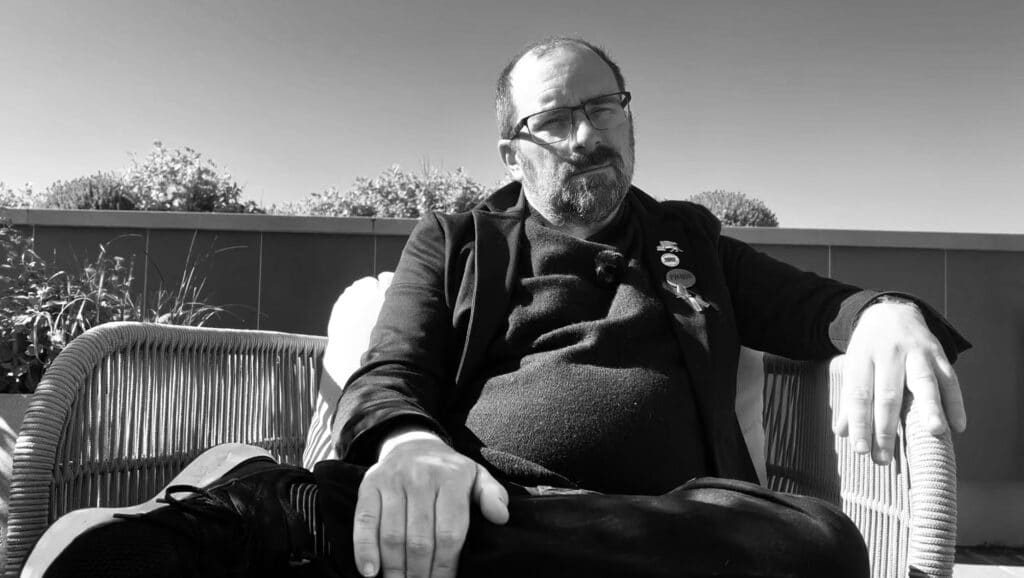 Sebastien Liebus, fondateur et rédacteur en chef du Gorafi, média de presse parodique, Photo Maya Delahaye