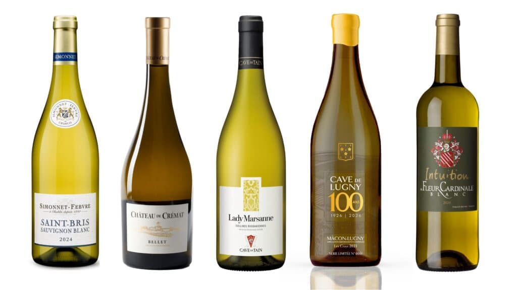 séléctions voins blancs d'été