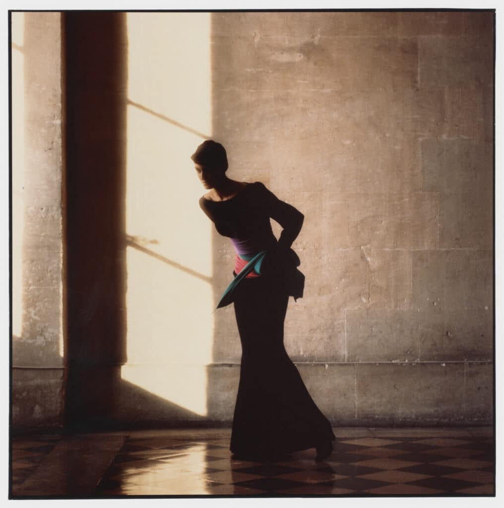 Dominique Issermann, Collection Haute Couture Automne/Hiver 1984, publiée dans Vogue,
Novembre 1984 © Dominique Issermann © Yves Saint Laurent