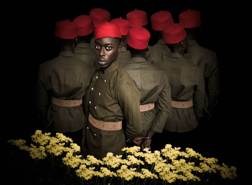 Thiaroye-Senegal-1944
Artwork par le photographe Omar Victor Diop, from the project Liberty, 2016, Photo DR