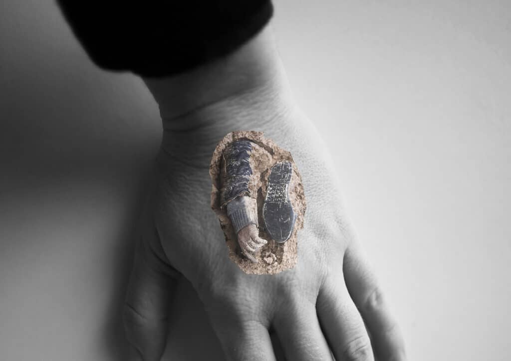 Marthe Lazarus, Exposition Galerie Mémoire Magnétique, Haute intensité Main Tatoo, Photo DR